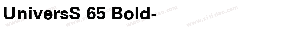 UniversS 65 Bold字体转换